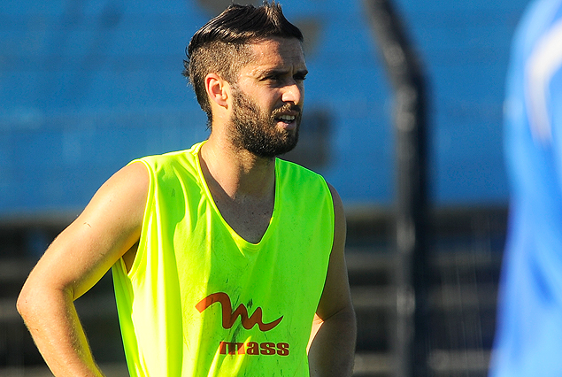 Simón Vanderhoeght, no pudo trabajar con normalidad en el entrenamiento del jueves. 