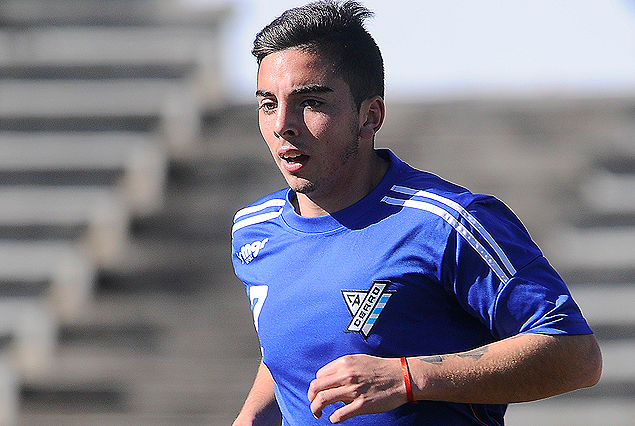 Matías Abisab en los once de Cerro el domingo en Tacuarembó.
