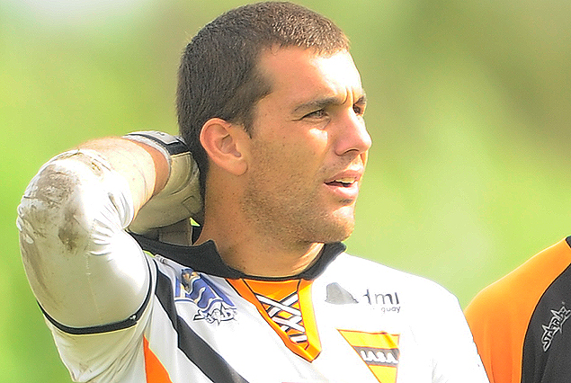 Javier Irazún, el arquero que le da seguridad desde el fondo a los anaranjados. 