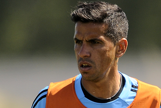 Juan Ramón Curbelo, paró por una contractura de gemelos.