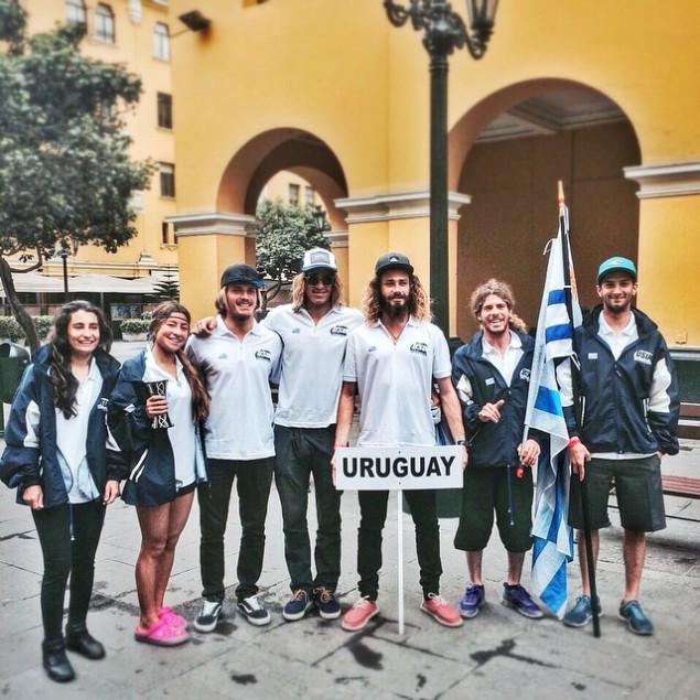 Selección uruguaya de surf Open.