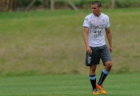 Mauro Arambarri también ensayó en el equipo titular. 