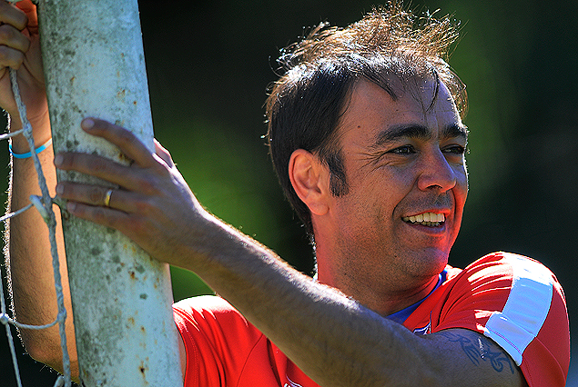 Alvaro Recoba, el "Chino", el ídolo de Nacional en viaje al final del campeón en el Torneo Apertura. 