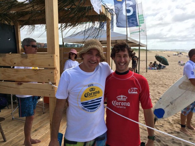 Andrés Umpiérres, flamante Presidente de la USU, junto a Luisma Iturria. Foto: USU.