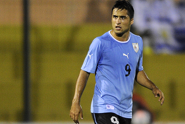 Jaime Báez, delantero de Uruguay.