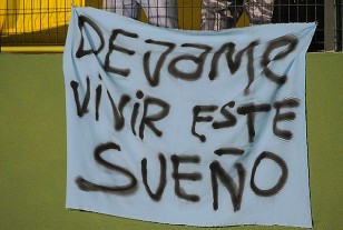 La afición de Maldonado brindó todo su apoyo a los celestes.