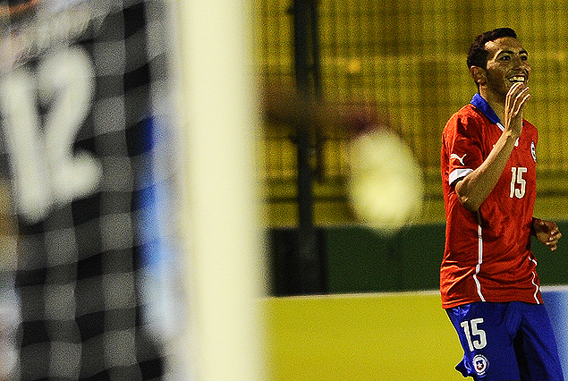 Cristian Cuevas festeja su gol