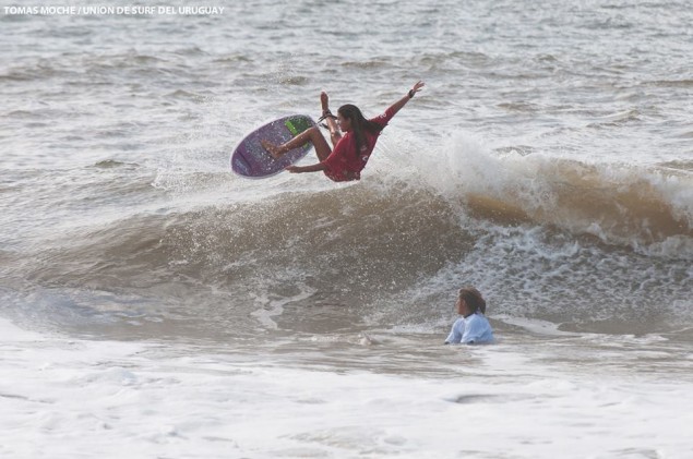 Delfina Morosini compitiendo en Uruguay. Foto: Tomás Moche/USU