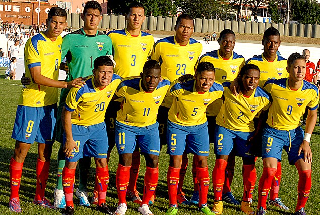 Selección Sub 20 de Ecuador.