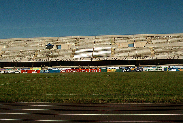 Vista del Estadio Atilio Paiva Oliveira de Rivera.