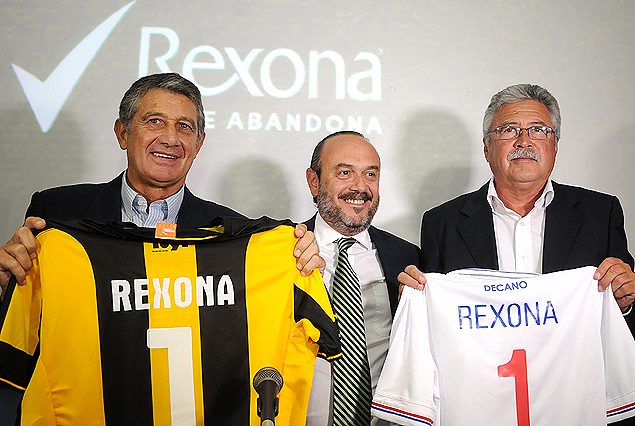 Fernando Morena y "Cacho Blanco", históricos de los grandes en la presentación del acuerdo con Rexona.