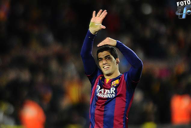 Luis Suárez juega el sábado en Barcelona ante el Espanyol de Stuani.