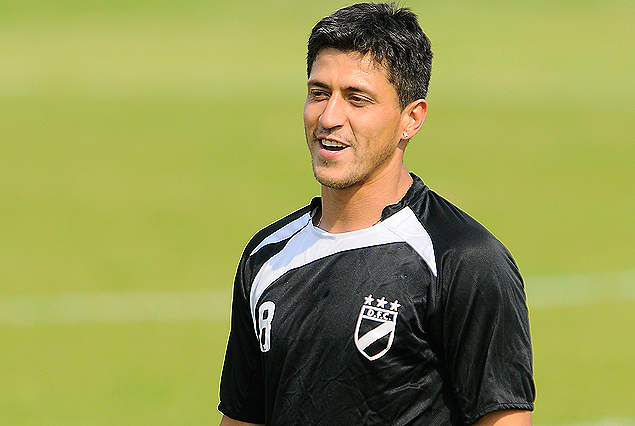 Fabián Canobbio volvió al Complejo de la 101, en la última etapa de su recuperación. 