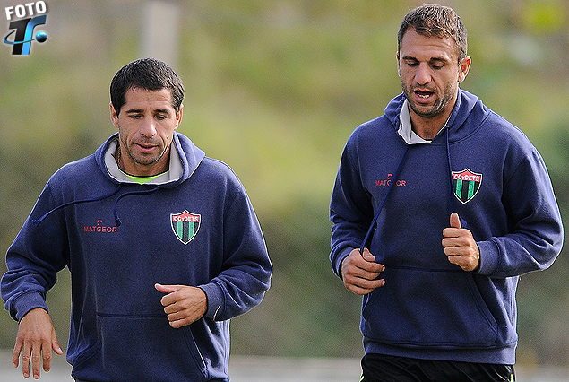 Andrés Aparicio y Claudio Dadomo entrenaron con rutina diferente a sus compañeros. 
