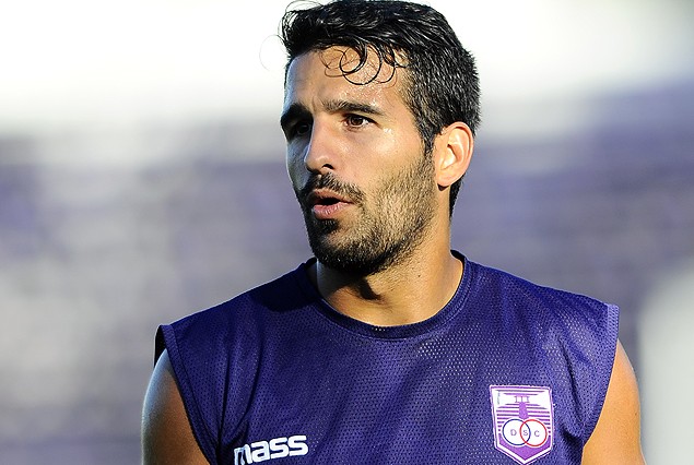 Mathías Cardacio trabajó este lunes en forma diferenciada.