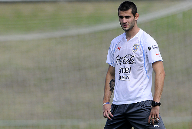 Gastón Pereiro entrenó el lunes en la Selección Sub 20. 