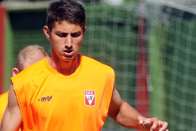 Lucas López entrenó con normalidad en filas de Tacuarembó. 