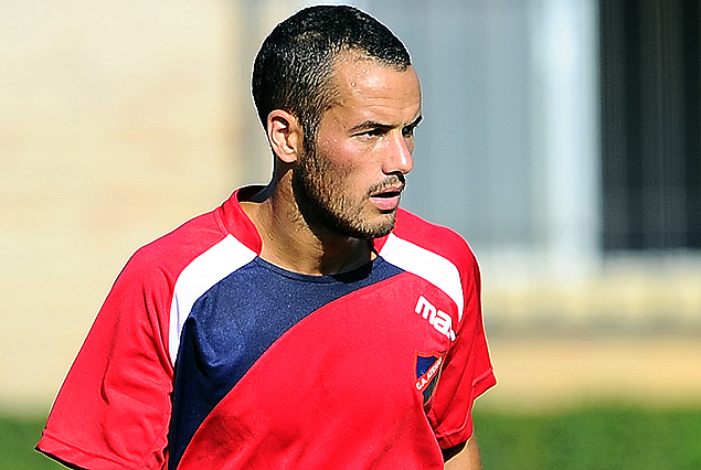Rafael Acosta se sintió en el entrenamiento.