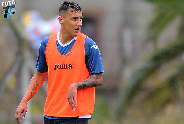 Jonathan Candia, delantero de Liverpool, en el equipo ante Nacional.