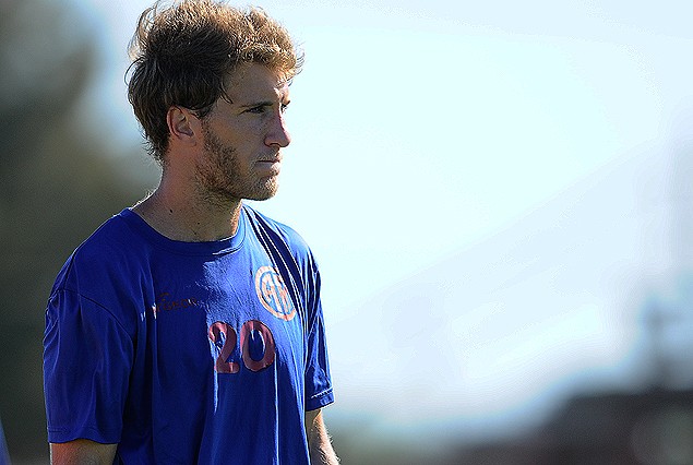 Federico Laens. que retornó al gol, se prepara para el próximo cotejo.