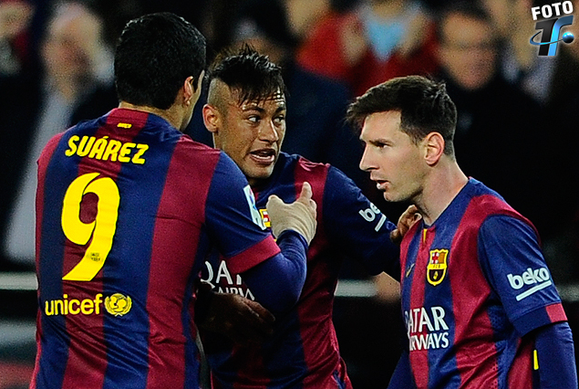 Suárez Neymar y Messi