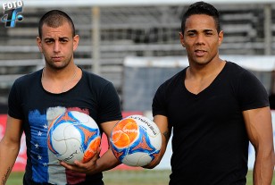 Maximliano Russo llev anotados siete goles, Raúl Tarragona quince tantos en el actual campeonato de Segunda división.