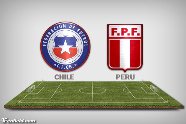 Chile y Perú juegan a las 20:30 en el Estadio Nacional de Santiago.