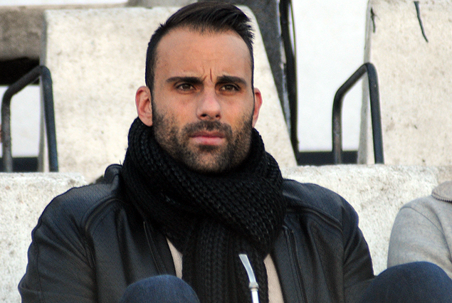 Damián Frascarelli fue a ver a sus ex compañeros de River a Jardines.