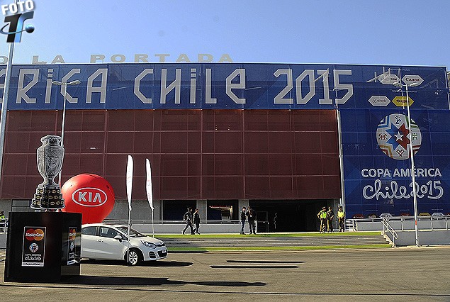 El Estadio de La Serena espera por el partido entre Uruguay y Paraguay.