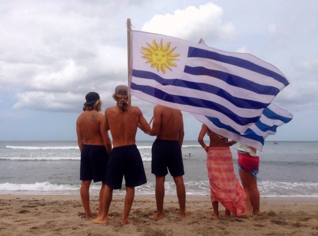 Uruguay, alentando a Francisco Morosini. Foto: Julia Proto/Facebook USU