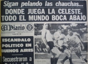 "El Diario" cuya Dirección de Deportes ejercía el autor de esta nota, fue el único que se jugó y creyó en la selección. Al día siguiente de la conquista, fue el único  medio que tituló a toda página incluyendo la radiofoto donde se ve a Alvaro Pérez ante un jugador Brasil, en cuyo equipo jugaba Dunga.