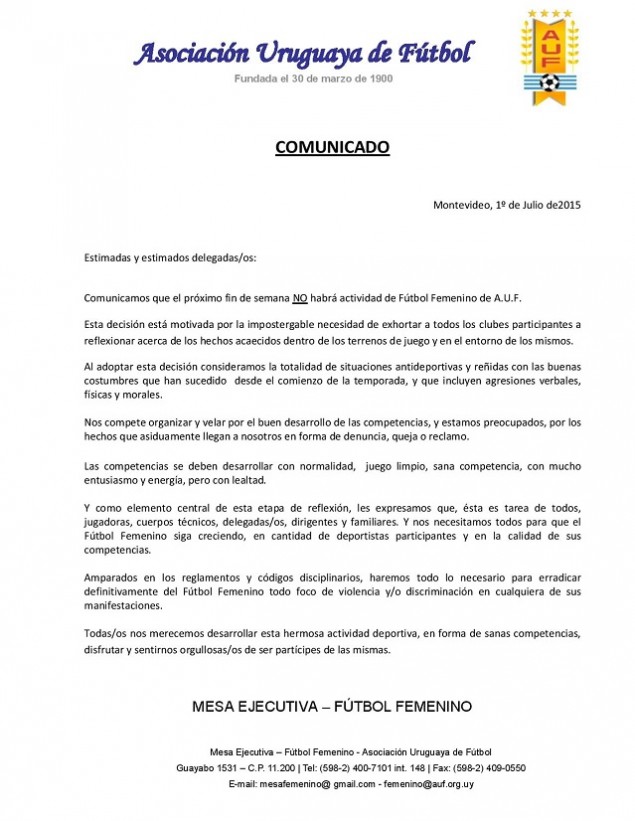 COMUNICADO - FUTBOL FEMENINO - SUSPENSION  (1-07-2015)-page-001