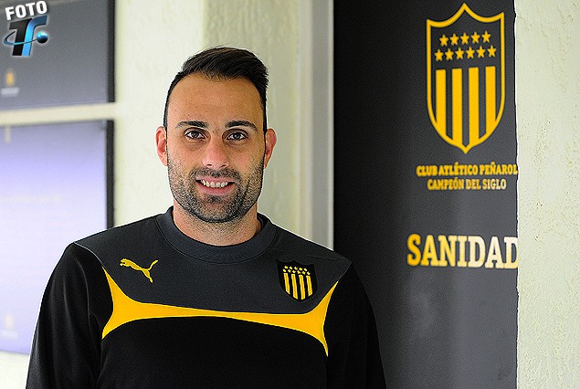 El arquero Damián Frascarelli el sábado en Los Aromos en su regreso a Peñarol después de siete años. 