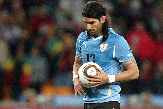 La imborrable foto, el momento previo de Abreu a patear el penal. 