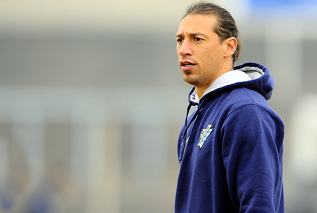 Richard Porta en el albiceleste que juega con El Tanque.