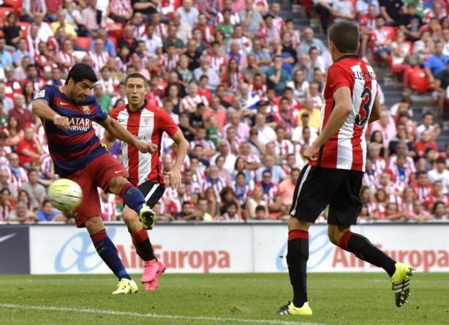Así definió Luis Suárez para decretar el gol del triunfo del Barcelona. 
