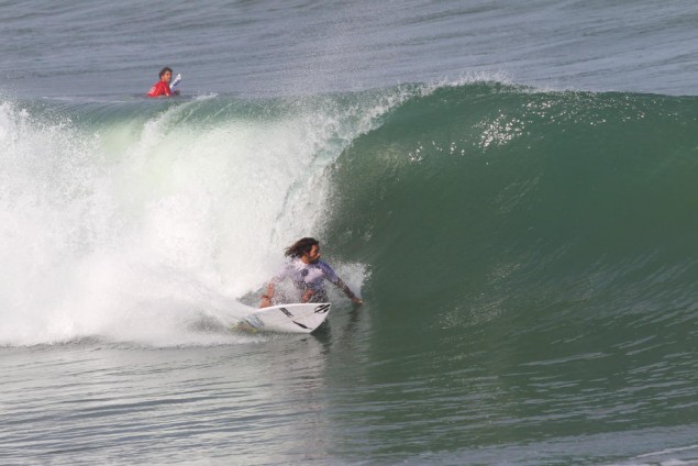 Marco Giorgi en acción durante el Pro Anglet. Foto: WSL/Masurel