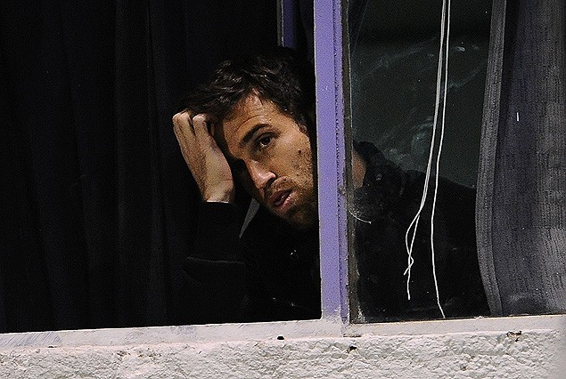 Matías Alonso, sufriendo en la platea.