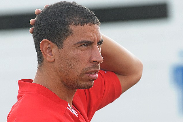 Diego Rodríguez, con algún problema en tobillo, trabajó con el profesor Fernando González.