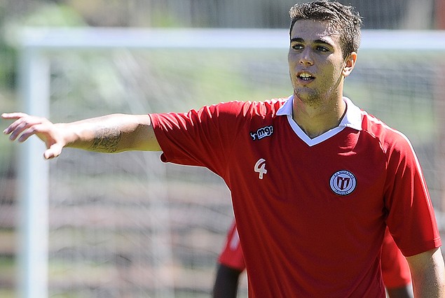 Agustín Ale anotó el gol darsenero en el entrenamiento. 