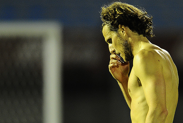 Diego Forlán en la decepción final de Peñaroll.