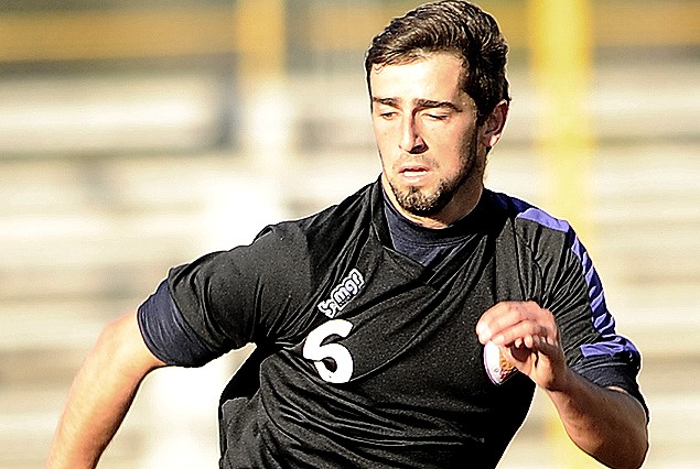 Leandro Zaspe anotó el gol de Fénix en el amistoso ante Central.