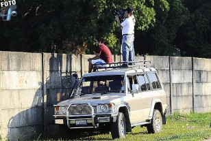 Lujosa y privilegiada ubicación para seguir atentamente los trabajos del técnico Tabárez.