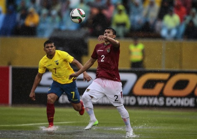 Pasaje del juego entre Ecuador y Bolivia. 