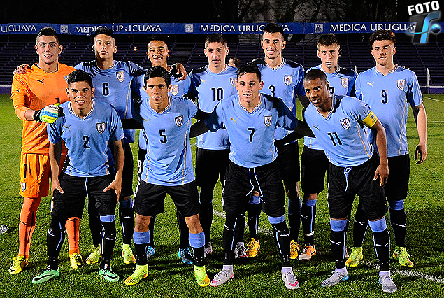 El equipo titular uruguayo en la categoría Sub 18.