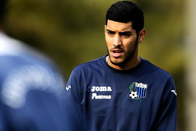 Adrián Balboa, al ataque en Liverpool. 