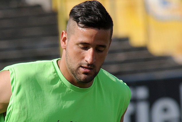 Maximiliano Callorda, sentido desde el martes, no pudo entrenar el miércoles, pero se confía en que juegue ante Plaza el domingo.